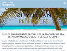 Tablet Screenshot of cuyutlanproperties.com